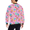 Cupcake Pattern Print Design CP05 Men Long Sleeve Sweatshirt