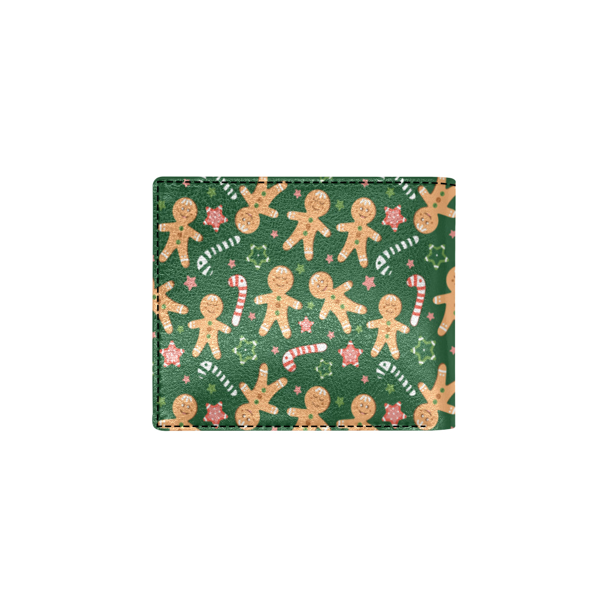 Gingerbread Pattern Print Design 04 Men's ID Card Wallet