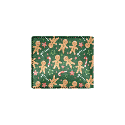 Gingerbread Pattern Print Design 04 Men's ID Card Wallet