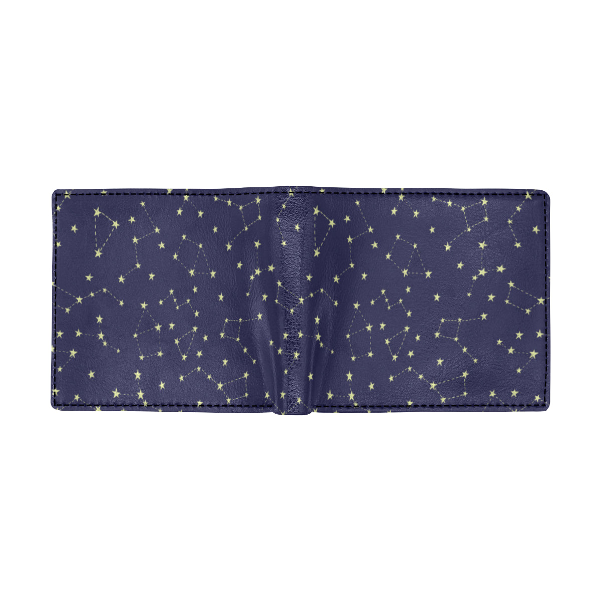 Constellation Pattern Print Design 02 Men's ID Card Wallet