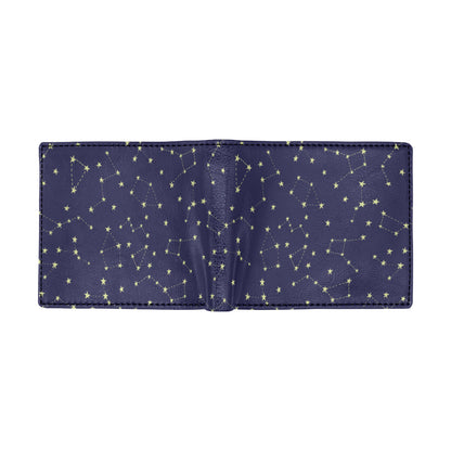 Constellation Pattern Print Design 02 Men's ID Card Wallet