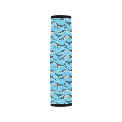 Whale Pattern Design Themed Print Car Seat Belt Cover
