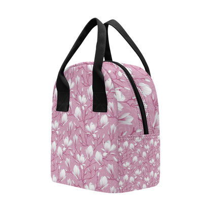 Magnolia Pattern Print Design MAG05 Insulated Lunch Bag