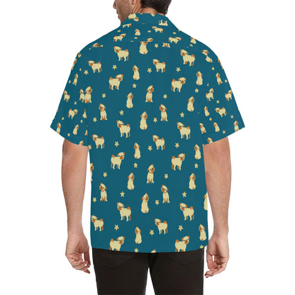 Pug Pattern Print Design A06 Men's Hawaiian Shirt