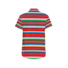 Serape Print Men's Short Sleeve Button Up Shirt