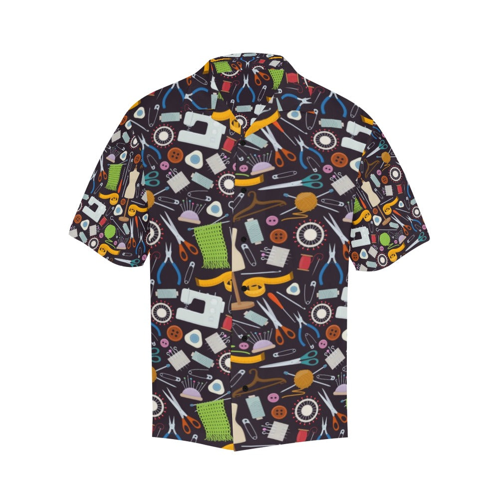 Sewing Equipment Print Design LKS308 Men's Hawaiian Shirt