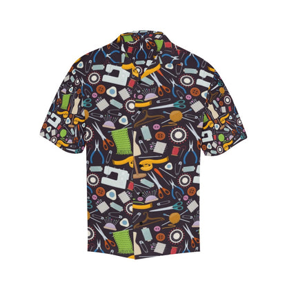 Sewing Equipment Print Design LKS308 Men's Hawaiian Shirt