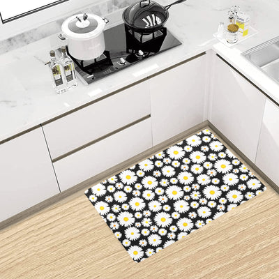 Daisy Pattern Print Design 01 Kitchen Mat