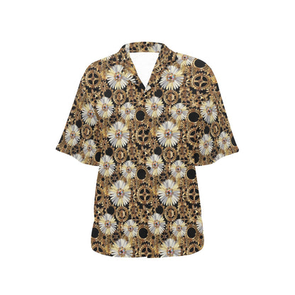 Steampunk Print Design LKS305 Women's Hawaiian Shirt