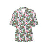 Hummingbird Cute Themed Print Women's Hawaiian Shirt