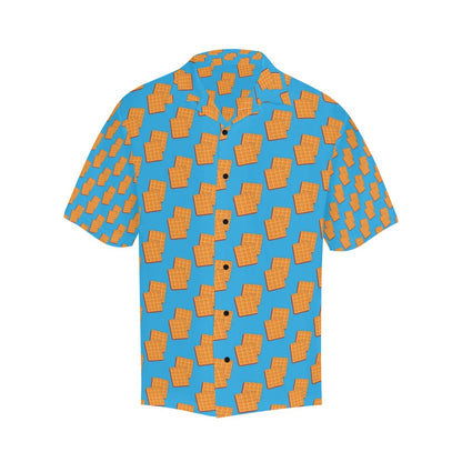 Waffle Print Design LKS304 Men's Hawaiian Shirt