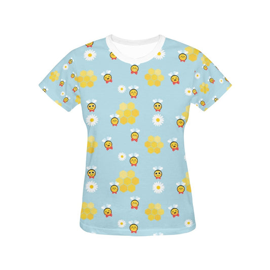 Bee Cute Print Design LKS304 Women's  T-shirt