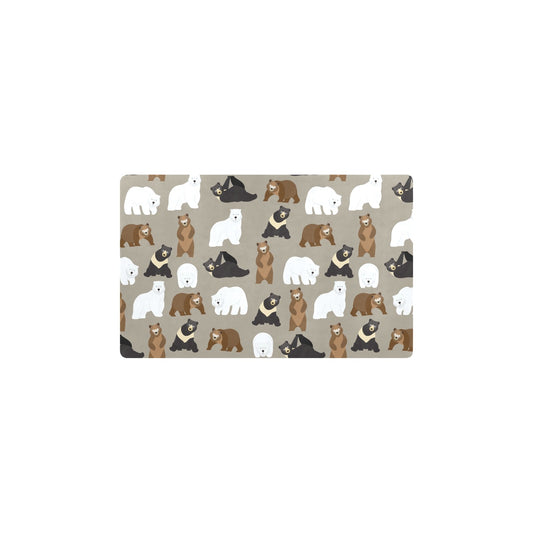 Bear Pattern Print Design BE03 Kitchen Mat