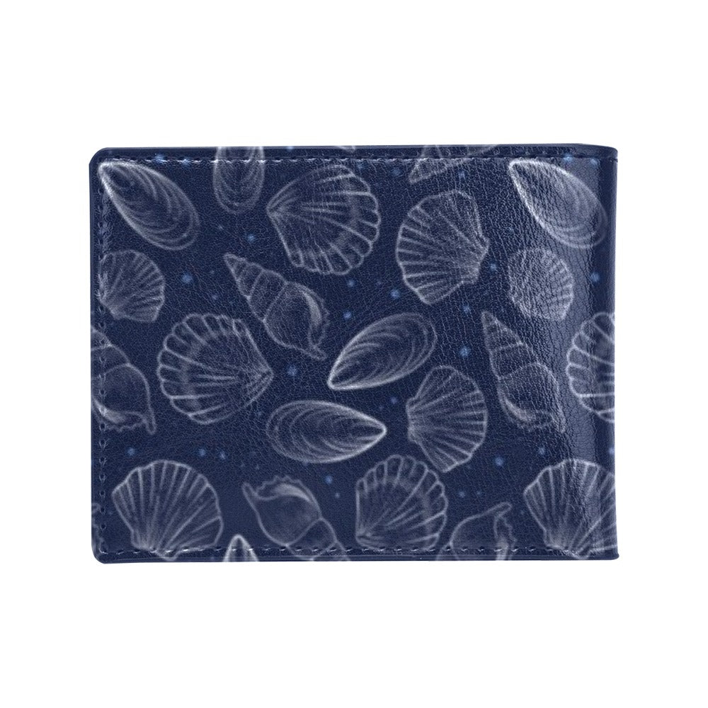 Seashell Print Design LKS3011 Men's ID Card Wallet