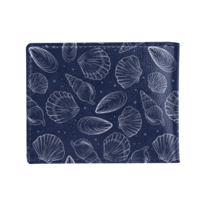 Seashell Print Design LKS3011 Men's ID Card Wallet