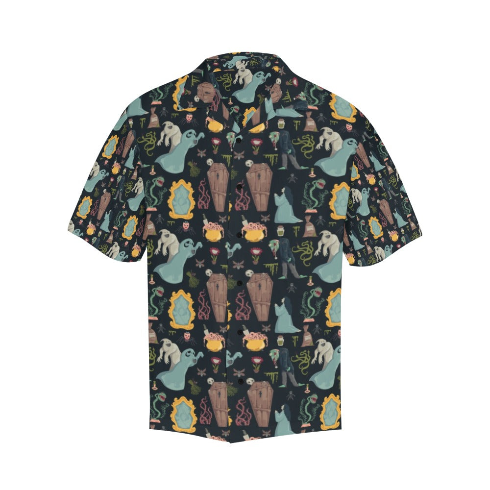 Creepy Print Design LKS303 Men's Hawaiian Shirt