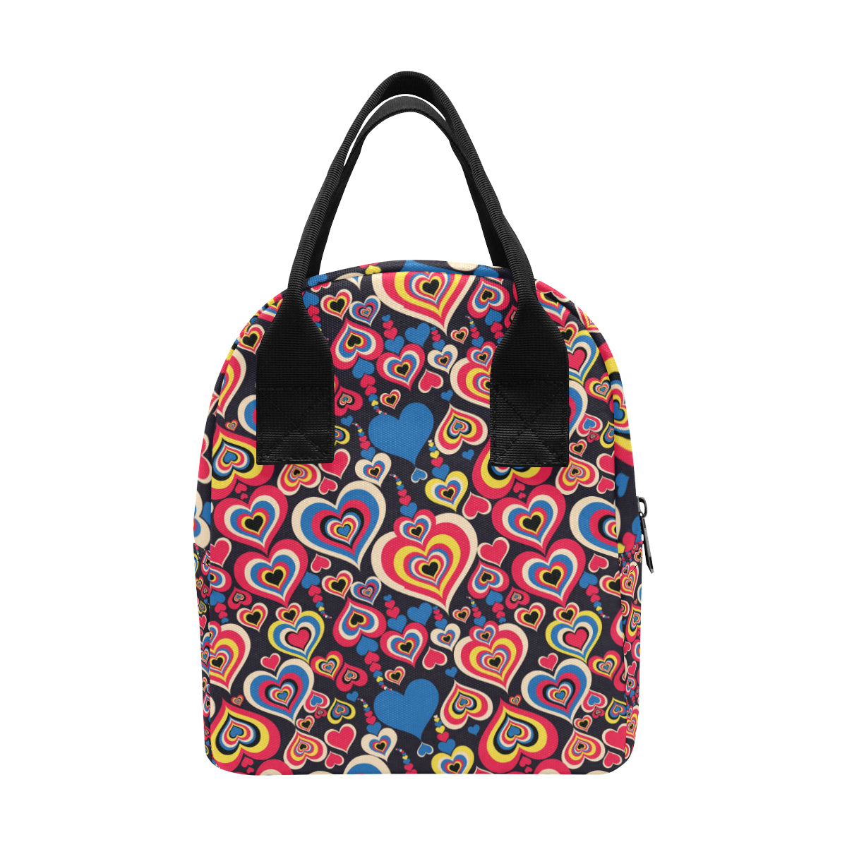 Heart Pattern Print Design HE08 Insulated Lunch Bag
