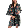 Bird Of Paradise Pattern Print Design BOP02 Women Kimono Robe