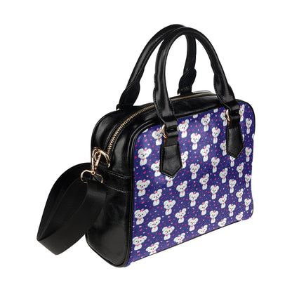 Maltese Pattern Print Design 02 Shoulder Handbag