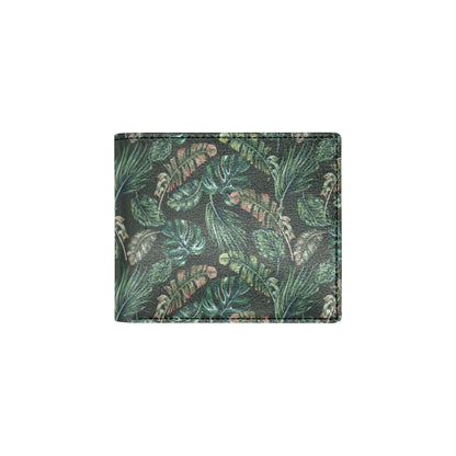 Banana Leaf Pattern Print Design 05 Men's ID Card Wallet