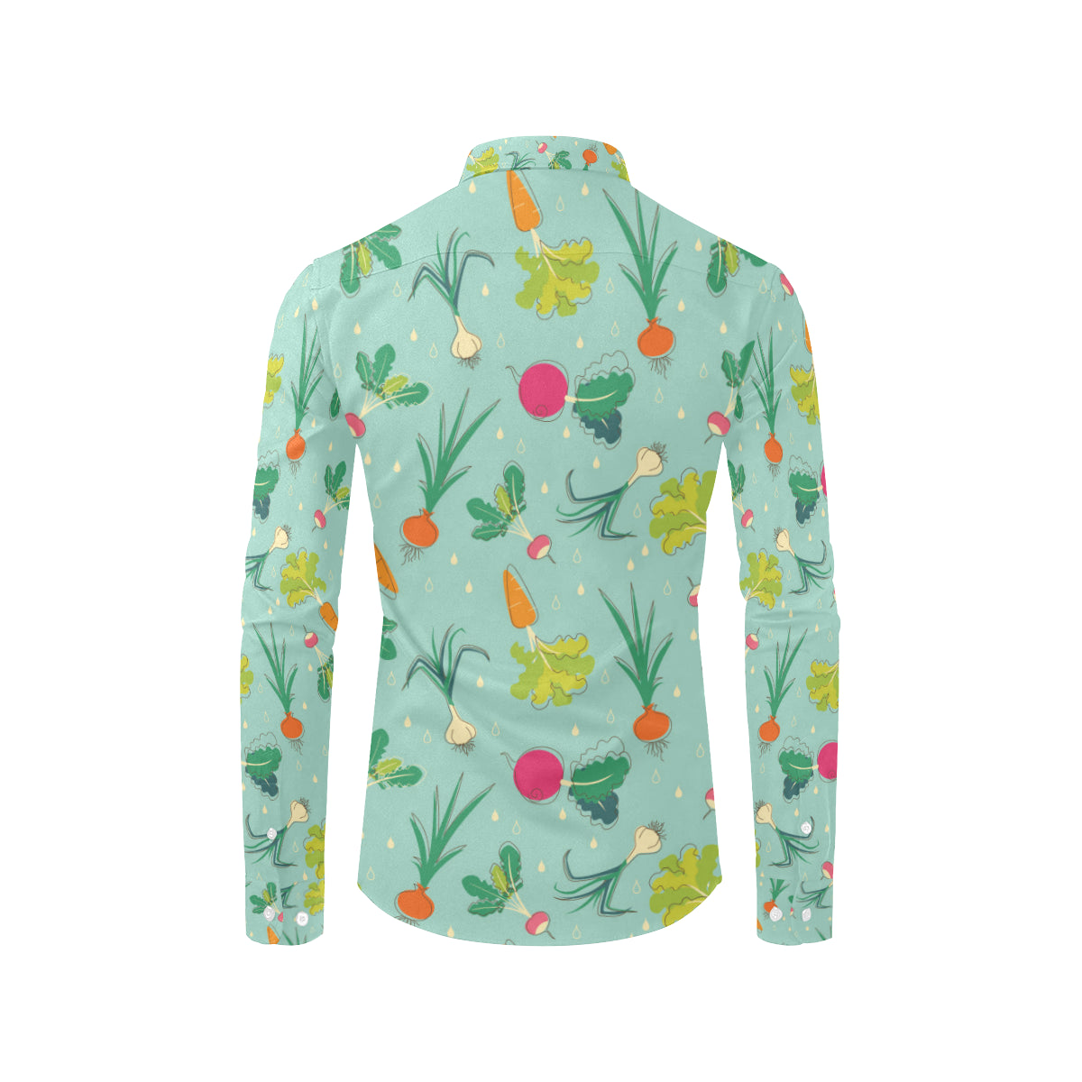 Radish Pattern Print Design A01 Men's Long Sleeve Shirt