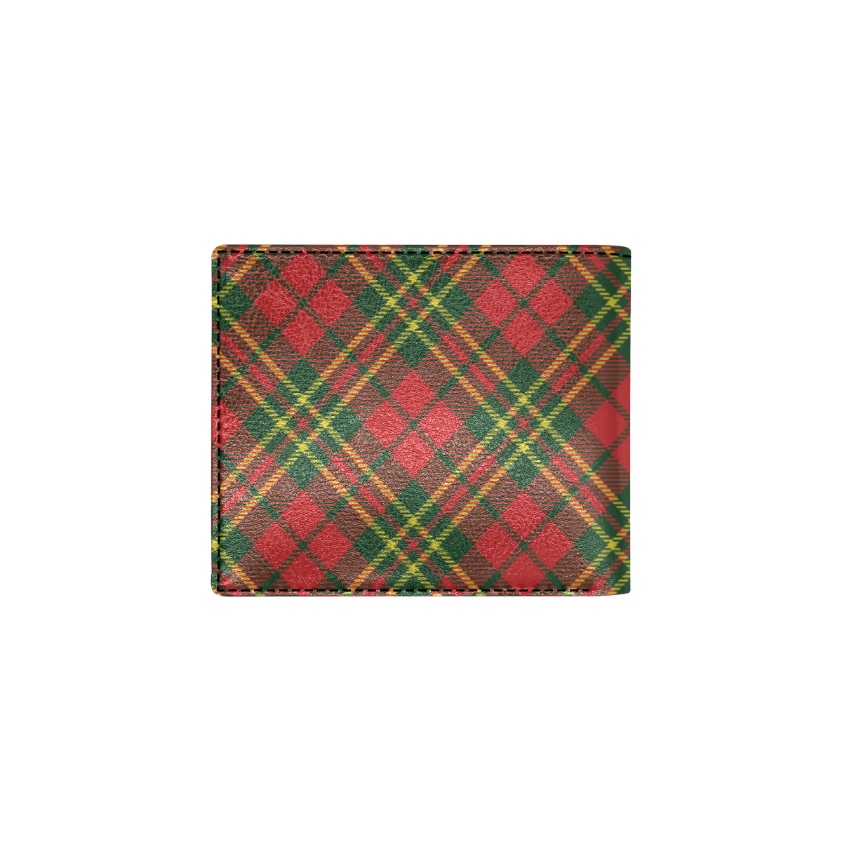 Plaid Holiday Pattern Print Design A01 Men's ID Card Wallet