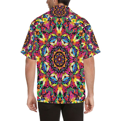 Kaleidoscope Pattern Print Design 02 Men's Hawaiian Shirt