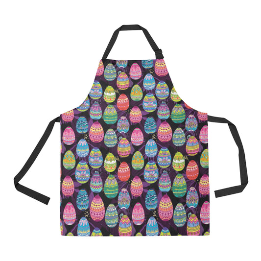 Easter Eggs Pattern Print Design RB08 Apron with Pocket