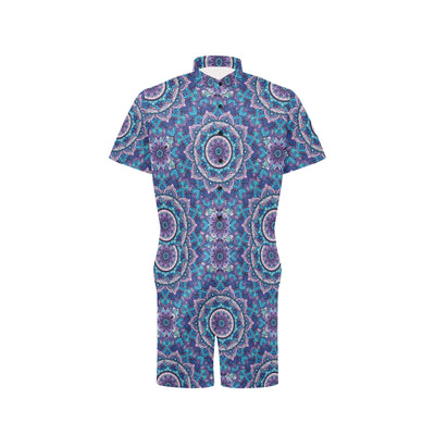 Mandala Pattern Print Design 04 Men's Romper