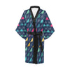 Birds Pattern Print Design 01 Women's Short Kimono