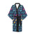 Birds Pattern Print Design 01 Women's Short Kimono