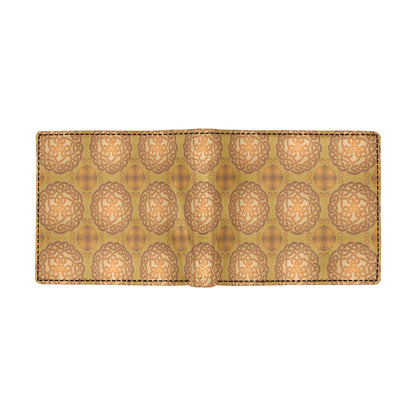 Celtic Pattern Print Design 01 Men's ID Card Wallet