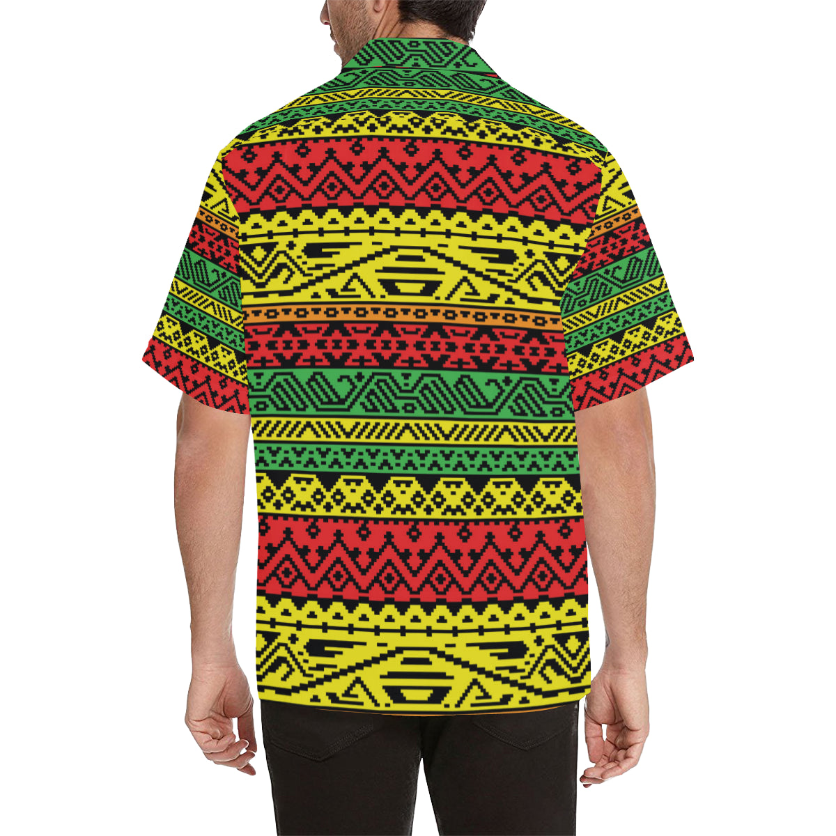 Rastafarian Pattern Print Design A02 Men's Hawaiian Shirt