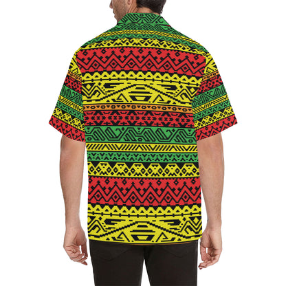 Rastafarian Pattern Print Design A02 Men's Hawaiian Shirt