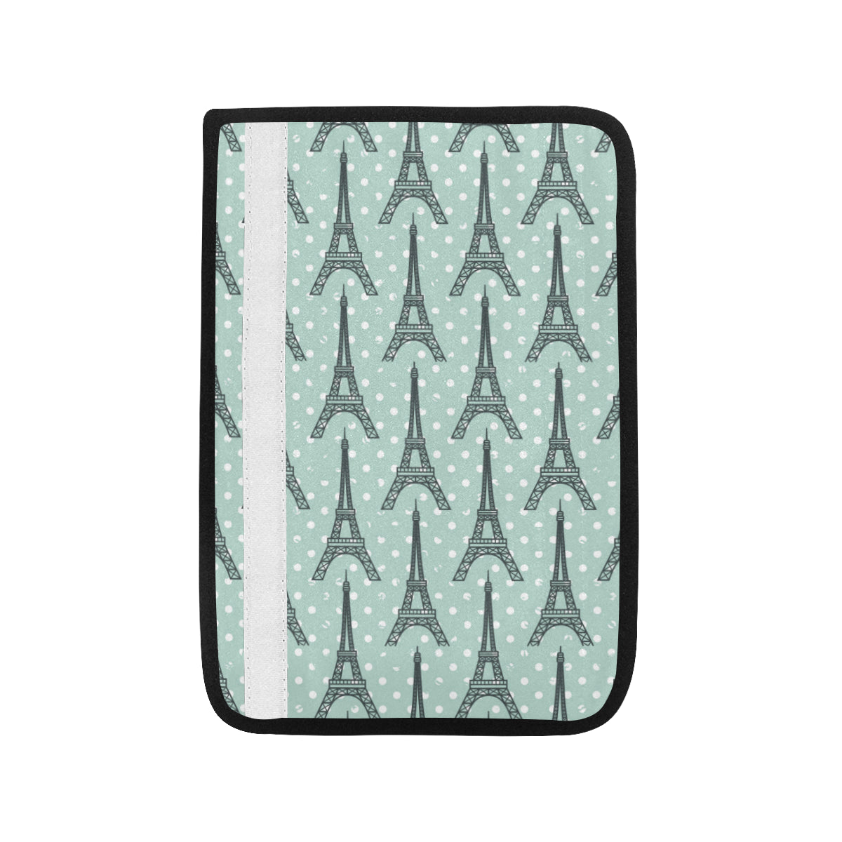 Eiffel Tower Polka Dot Print Car Seat Belt Cover