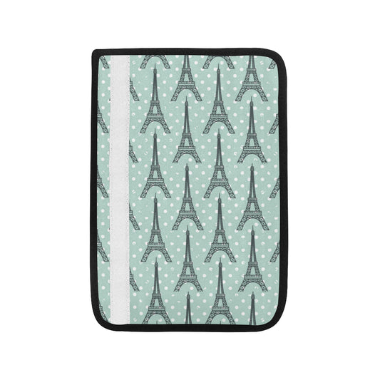 Eiffel Tower Polka Dot Print Car Seat Belt Cover