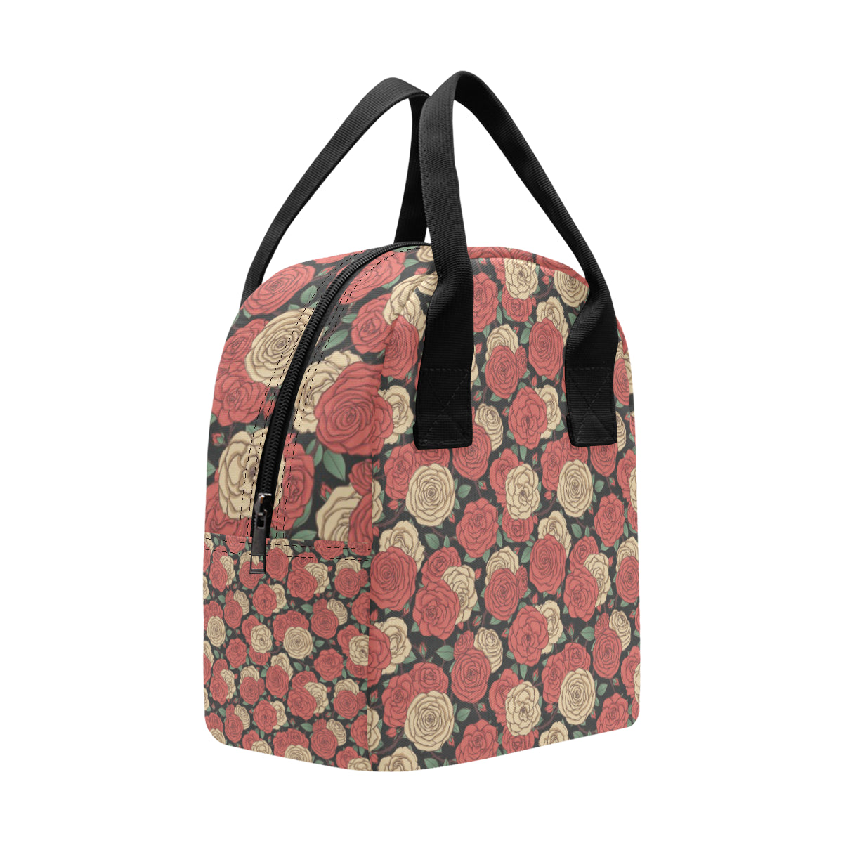 Camellia Pattern Print Design CM01 Insulated Lunch Bag