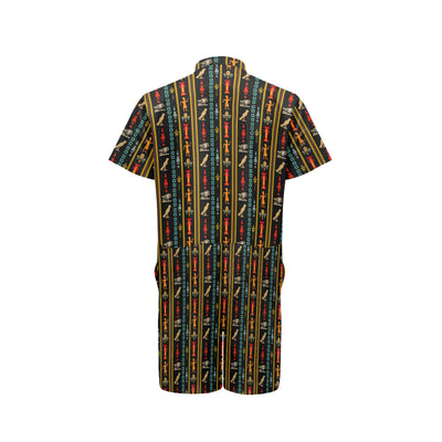 Eye of Horus Egypt Style Pattern Men's Romper