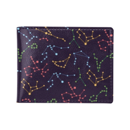 Zodiac Print Design LKS301 Men's ID Card Wallet