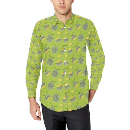 Cantaloupe Pattern Print Design 03 Men's Long Sleeve Shirt