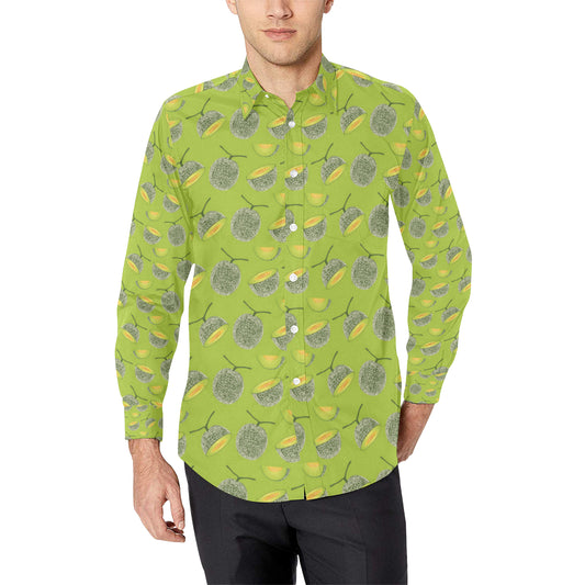 Cantaloupe Pattern Print Design 03 Men's Long Sleeve Shirt