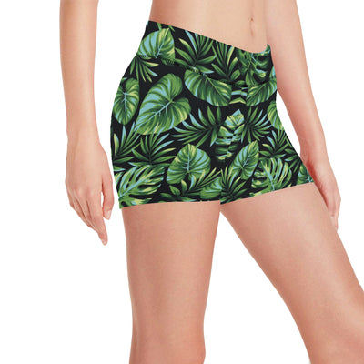 Palm Leaves Pattern Print Design PL013 Yoga Shorts