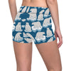 Polar Bear Pattern Print Design PB03 Yoga Shorts