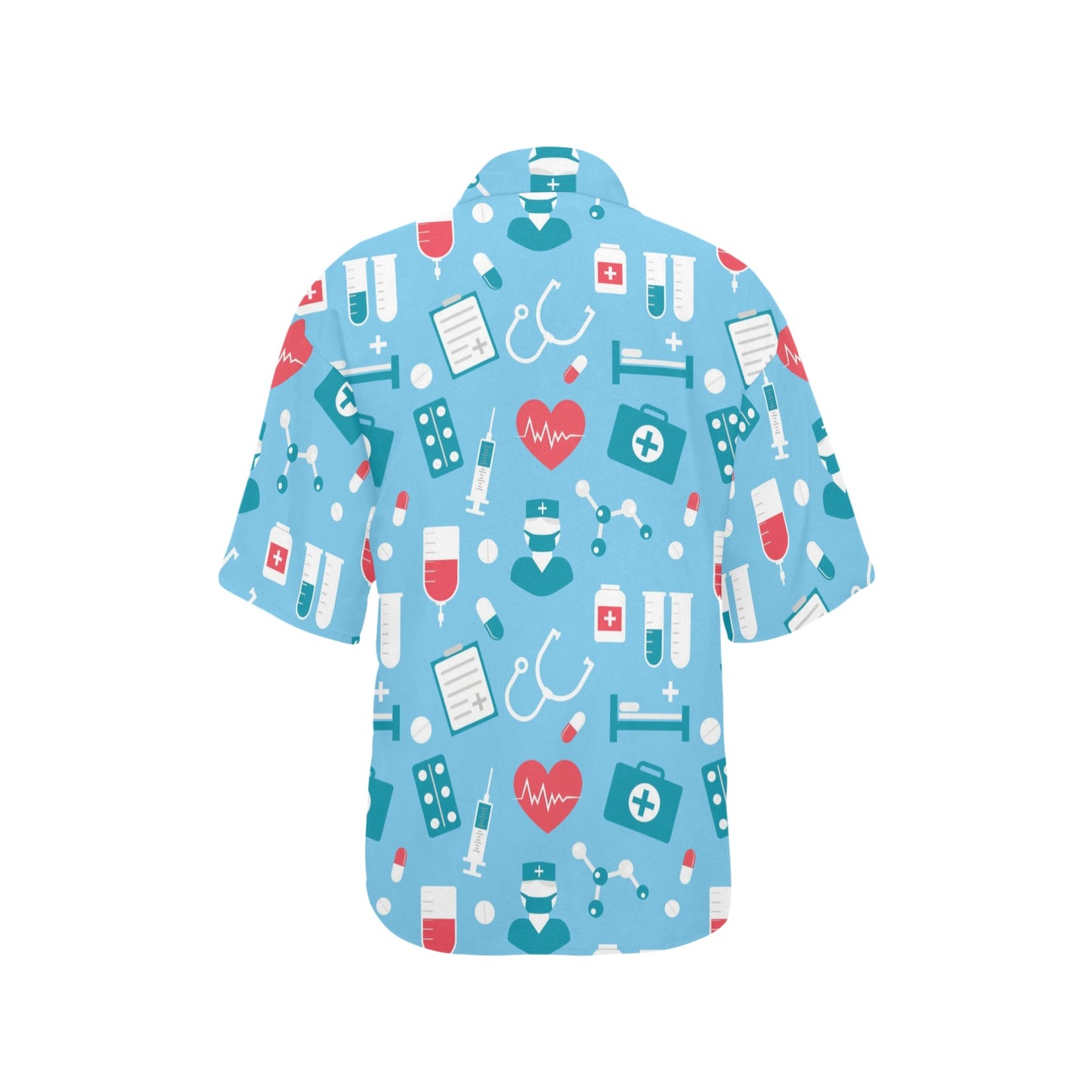 Nurse Pattern Print Design A03 Women's Hawaiian Shirt