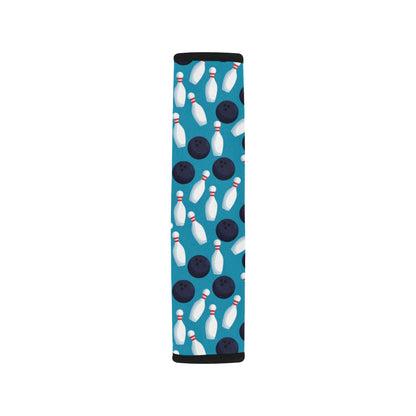 Bowling Pin Pattern Print Design 010 Car Seat Belt Cover