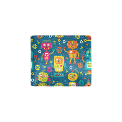 Robot Pattern Print Design A04 Men's ID Card Wallet