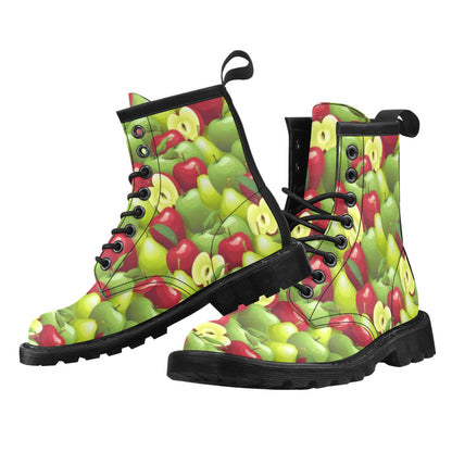 Apple Pattern Print Design AP03 Women's Boots
