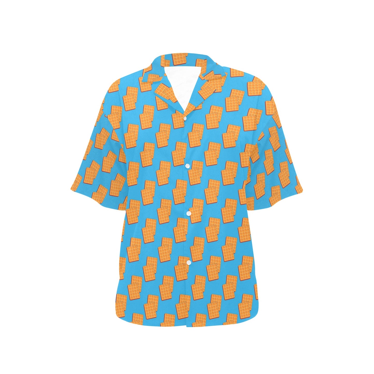 Waffle Print Design LKS304 Women's Hawaiian Shirt