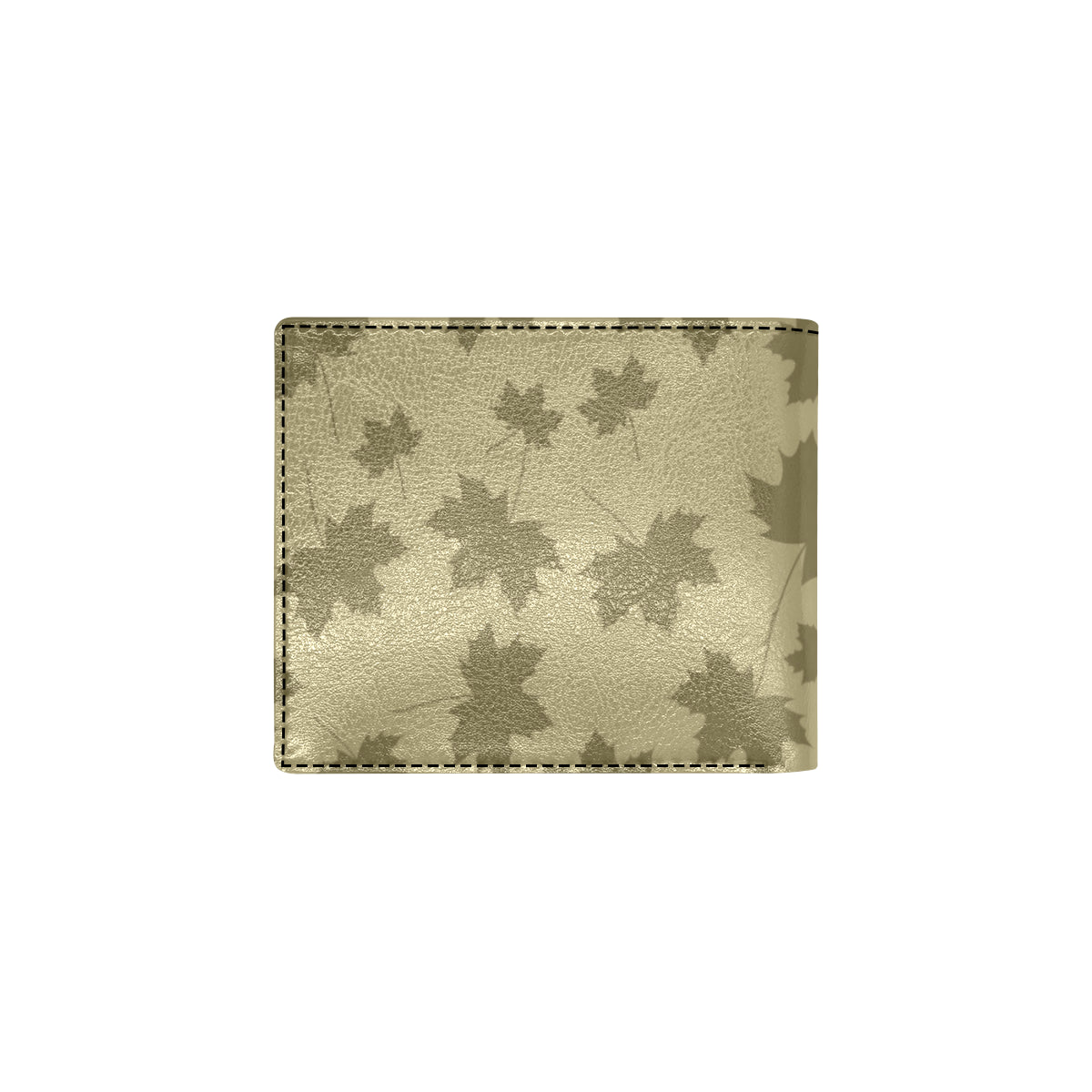 Maple Leaf Pattern Print Design 01 Men's ID Card Wallet
