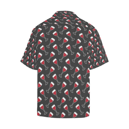 Wine Print Design LKS308 Men's Hawaiian Shirt